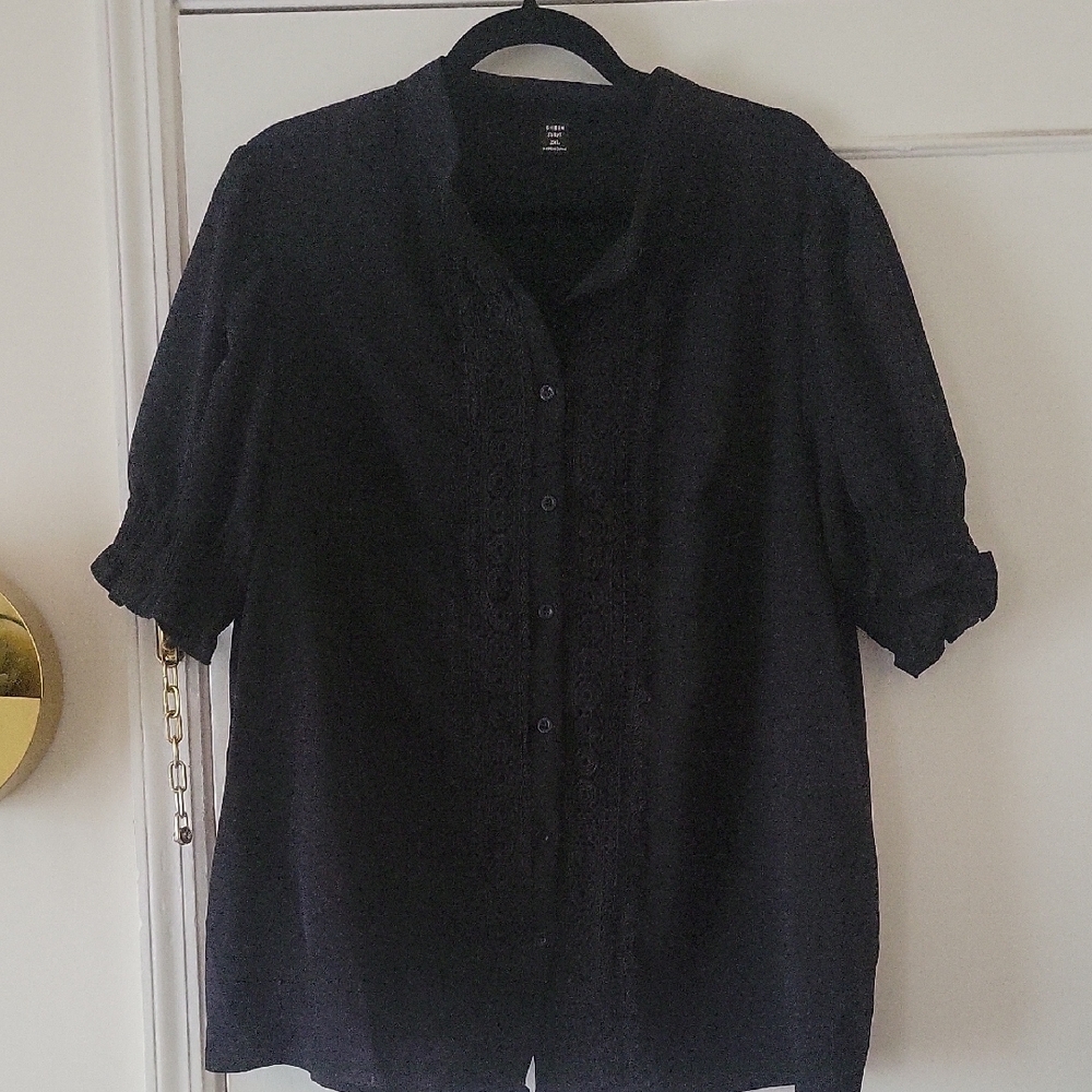 Elegant Black Women's Top